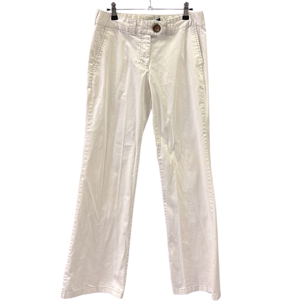 Tracy Evans Stretch Cotton White Wide Leg 4 Pocket Pants Juniors 7